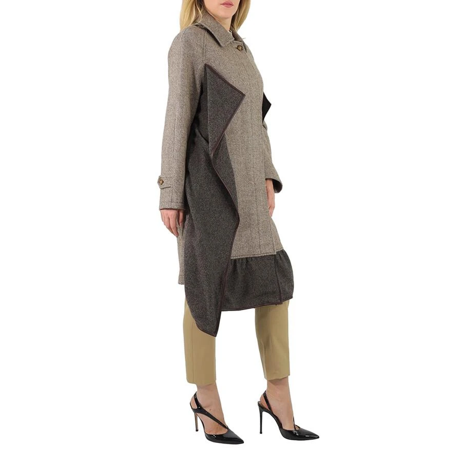 Burberry Scarf Detail Wool Mohair Tweed Car Coat 2