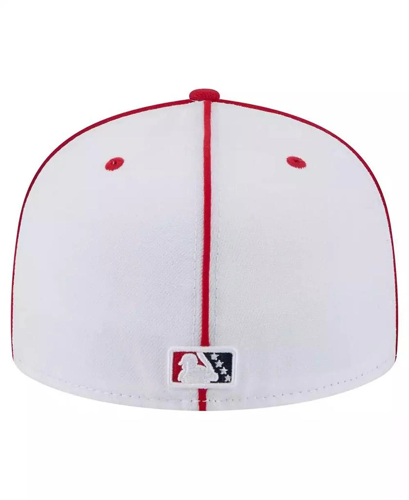 New Era Men's White/Red Memphis Redbirds Authentic Collection 59FIFTY Fitted Hat 4