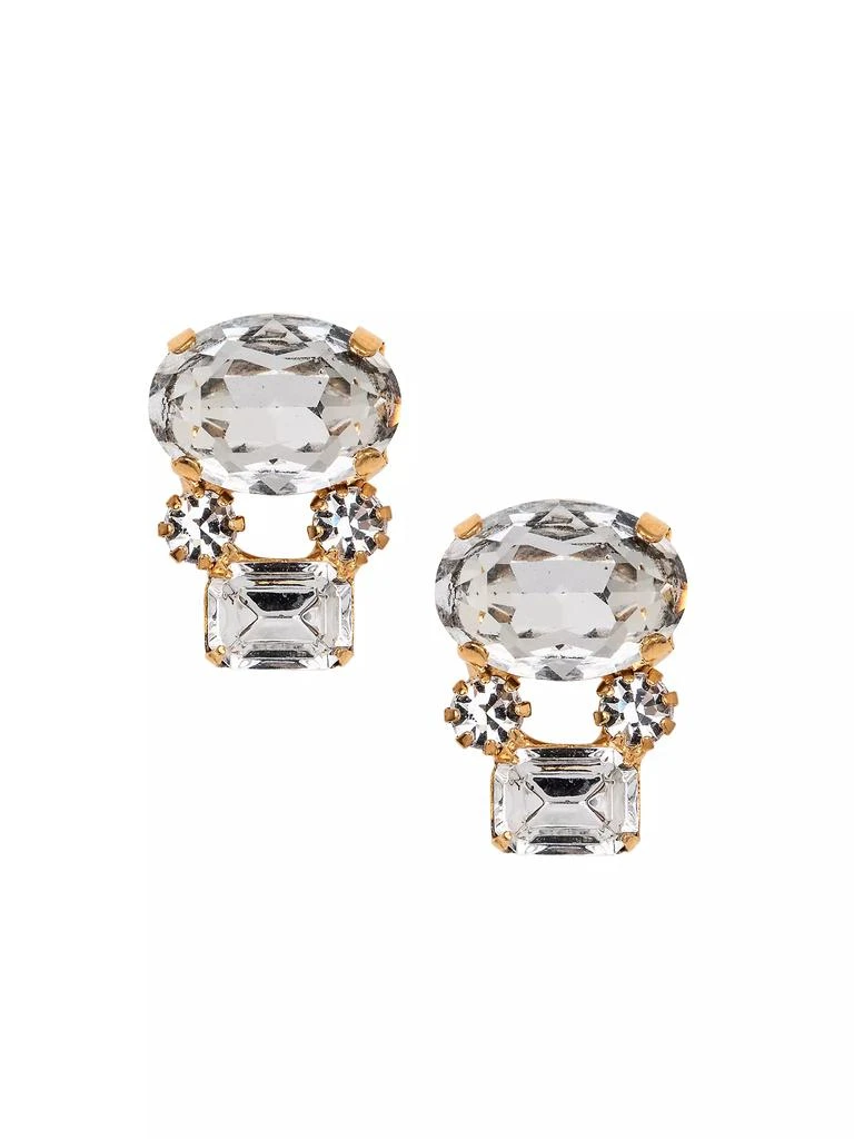 Jennifer Behr Dottie 18K-Gold-Plated & Crystal Earrings 1