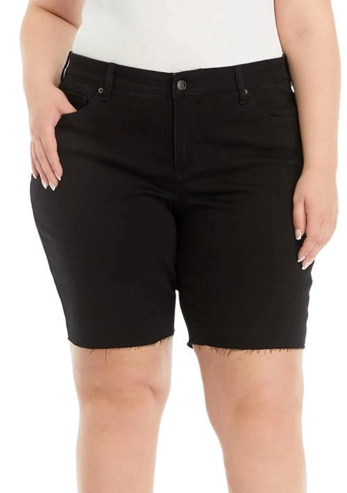 Wonderly Plus Size Mid Rise Bermuda Shorts 1