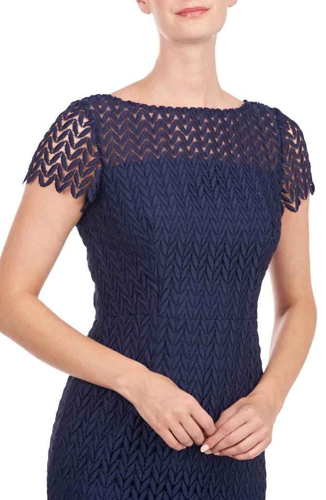 Kay Unger Tatum Floral Lace Midi Cocktail Dress 3