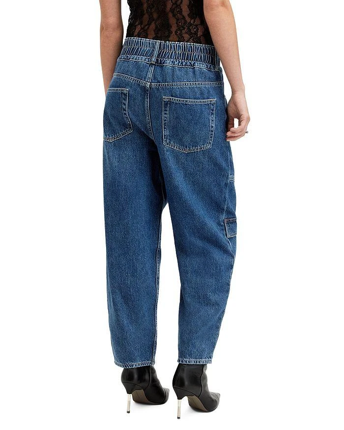 ALL SAINTS Hailey Mae Tapered Jeans in Mid Indigo 3