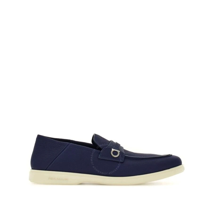 Salvatore Ferragamo Gancini Plaque Leather Loafers 1