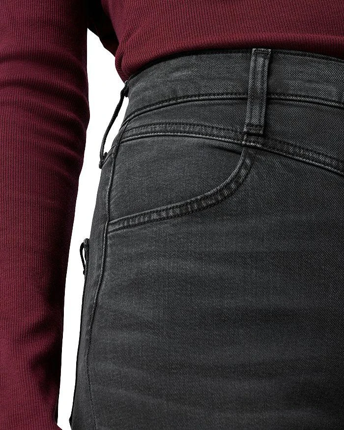 Joe's Jeans The Goldie Palazzo High Rise Wide Leg Jeans in Black Cat 7
