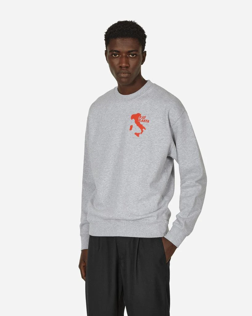 Public Possession P.iù P.asta Crewneck Sweatshirt Light Grey Heather 1