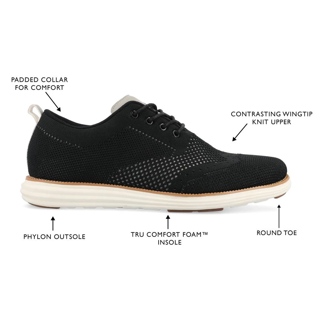 Vance Co. Men's Ezra Wide Width Knit Dress Shoe 5