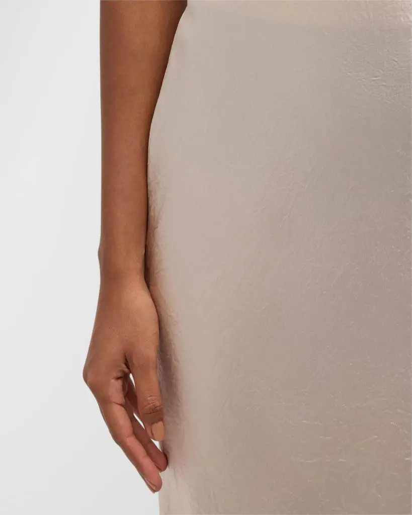 Vince Satin Slip Midi Skirt 5