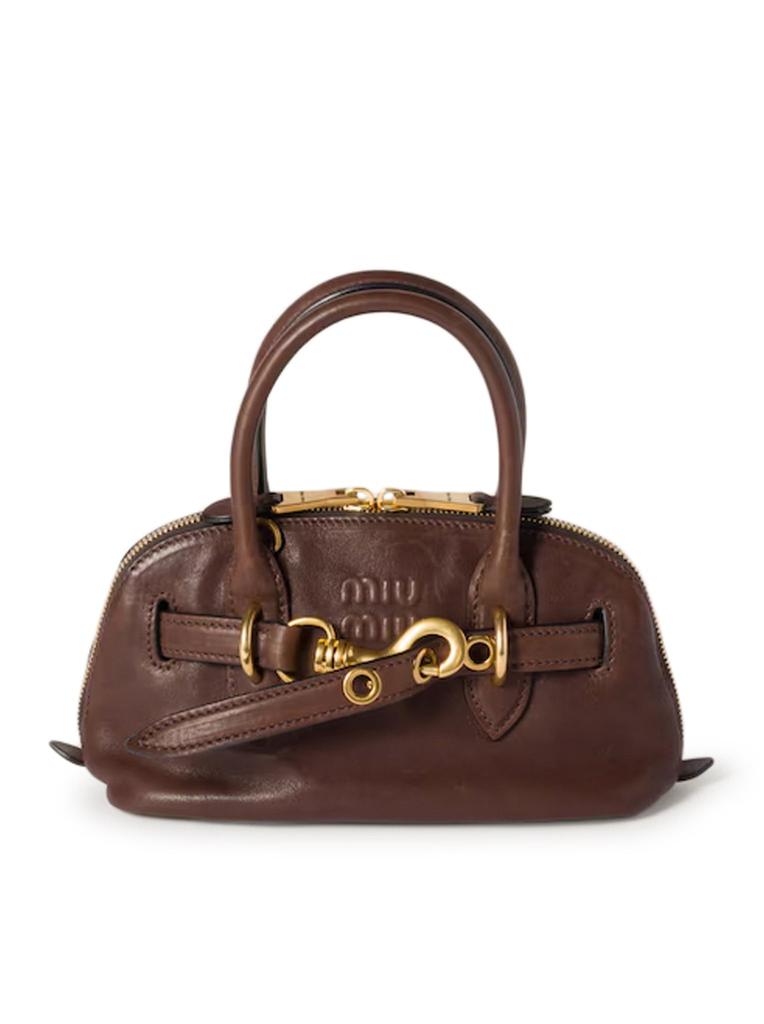 Miu Miu Leather Penny Shoulder Bag - Shoulder Bags - BeyondStyle