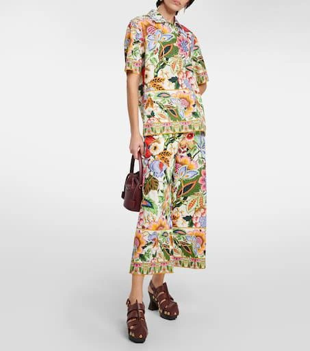 ETRO Floral cotton culottes 2