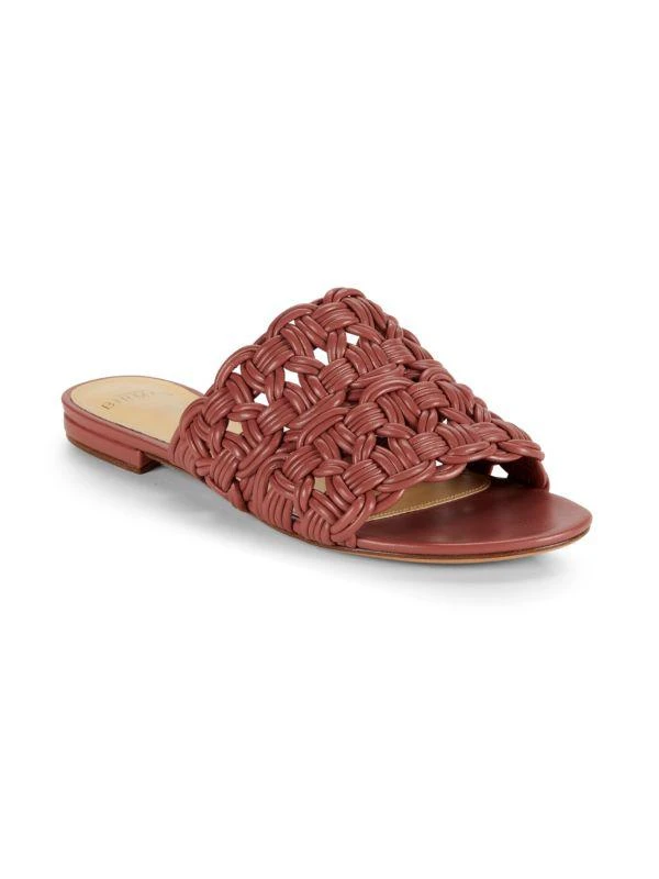 Alexandre Birman Sammy Leather Flat Sandals 2