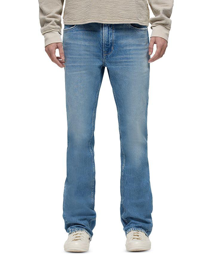 Hudson Walker Kick Flare Bootcut Jeans in Dust Blue