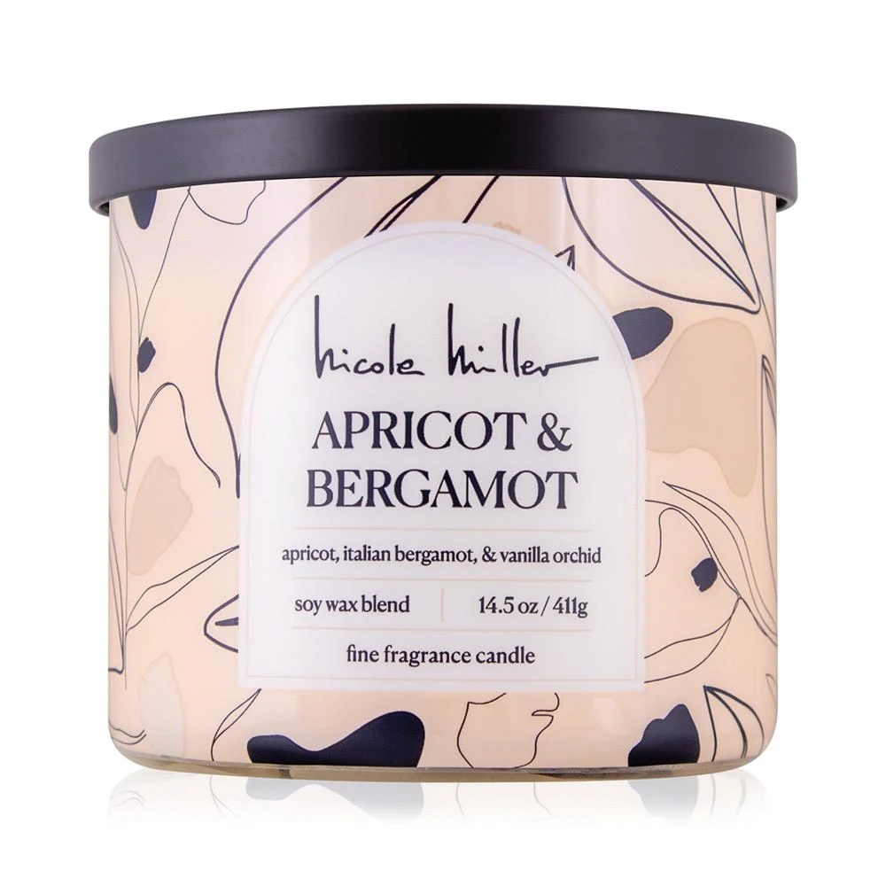 Nicole Miller Apricot & Bergamot Candle, 14.5 oz. 1