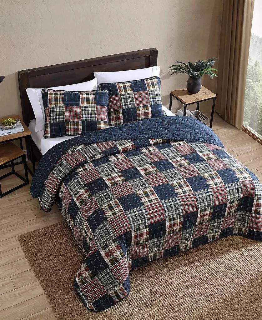 Eddie Bauer Madrona Plaid Reversible 3-Piece Quilt Set 3
