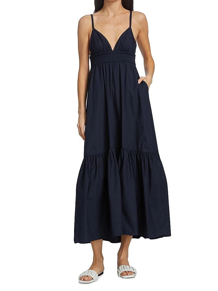 A.L.C. Rhodes V-Neck Tiered Maxi Dress 3