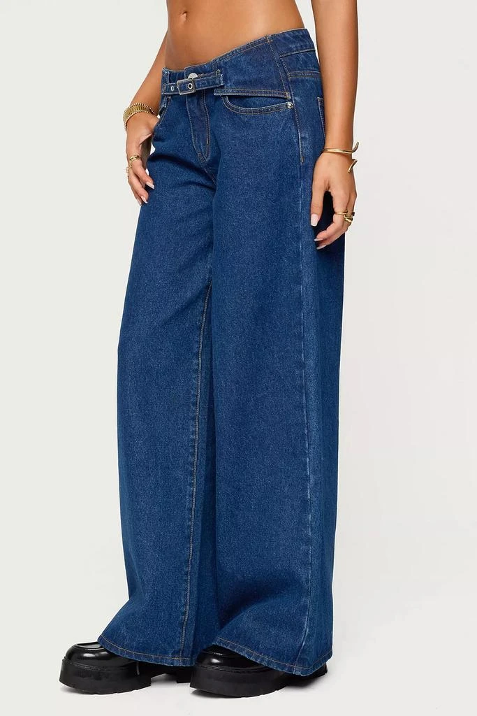 Edikted Edikted Edie Belt Detail Low Rise Jean 3