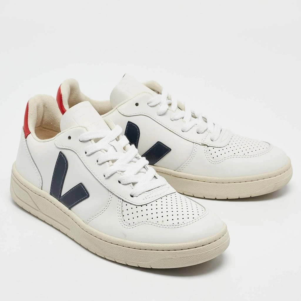 Veja Veja White Leather Lace Up Campo Sneakers Size 38 4