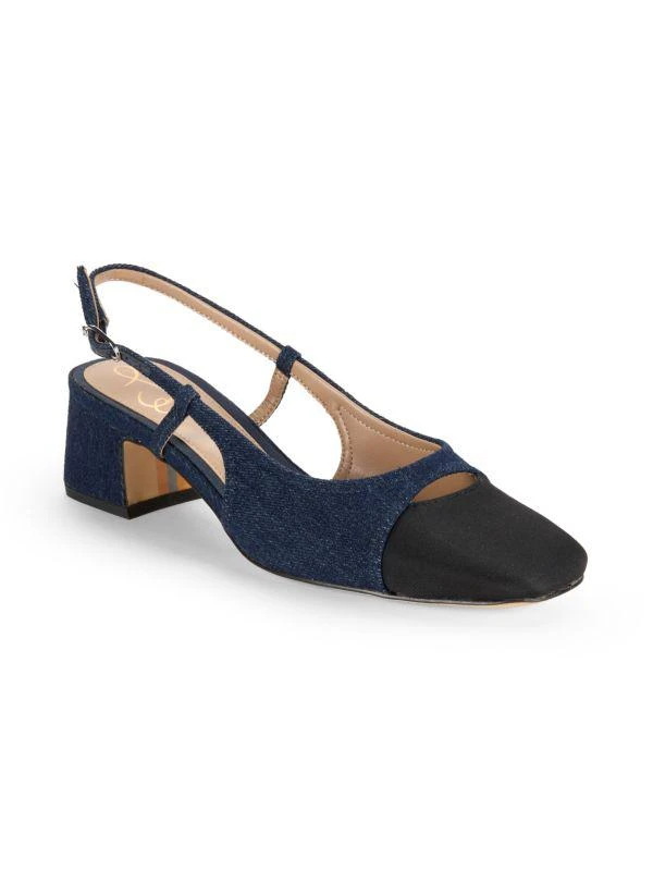 Sam Edelman Tarra Cap Toe Denim Pumps 2