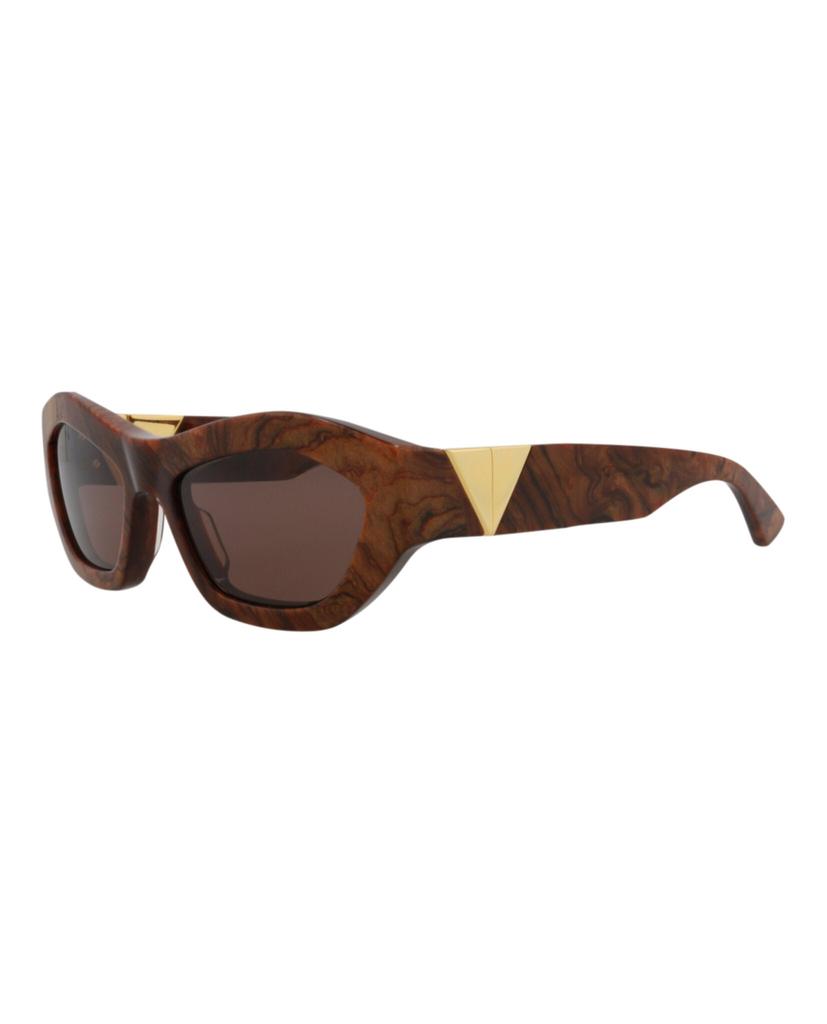 Bottega Veneta Round-Frame Recycled Acetate Sunglasses