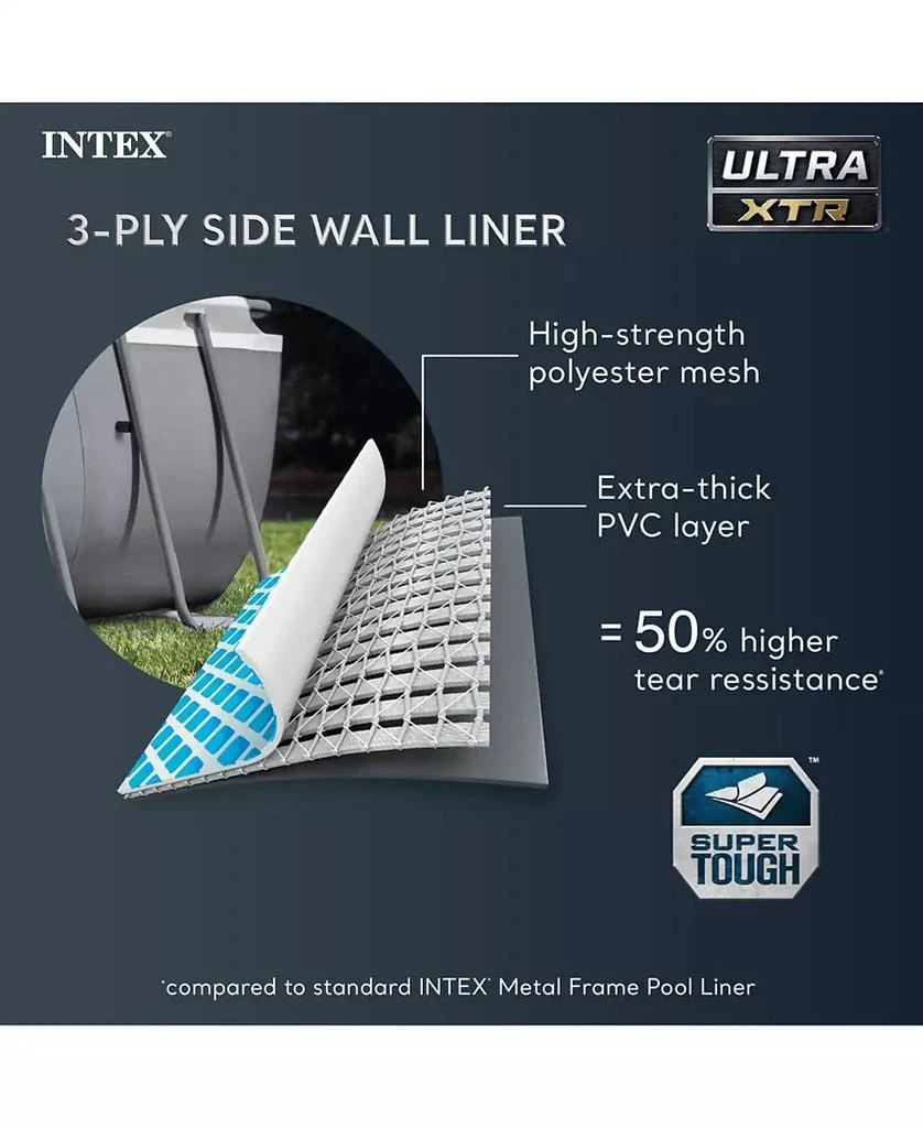 Intex Ultra XTR 18
 x 9
 x 52" Rectangular Metal Frame Above Ground Pool Set 2