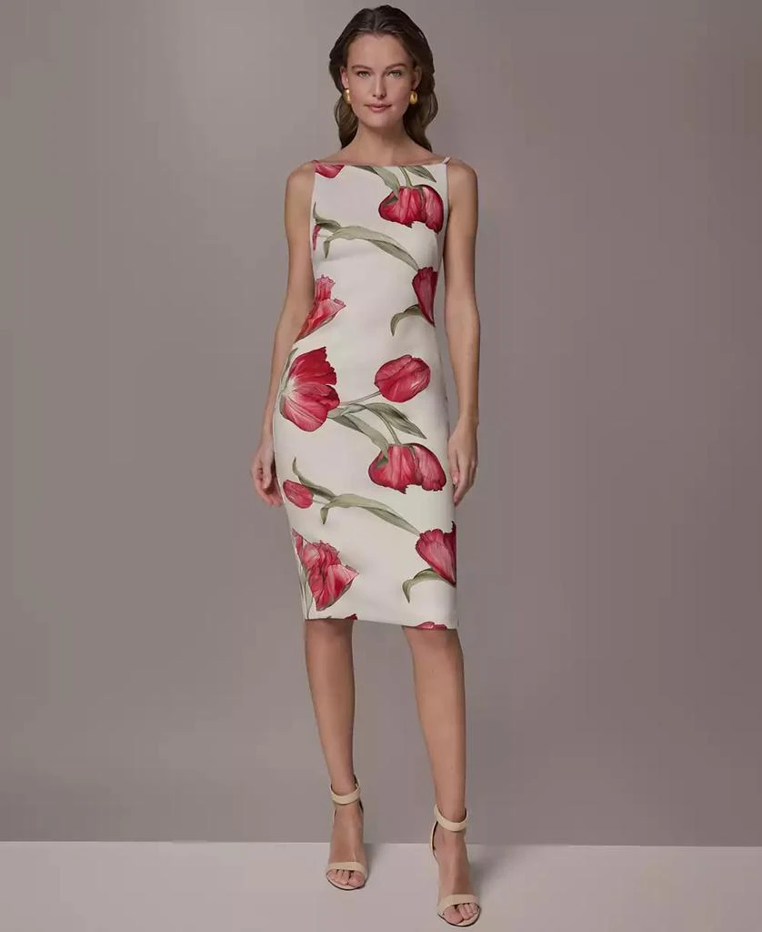 Donna Karan Petite Square-Neck Printed Sheath Dress - Dresses & Skirts - Free Shipping - BeyondStyle Donna Karan Petite Square-Neck Printed Sheath Dress - Dresses & Skirts - Free Shipping - BeyondStyle