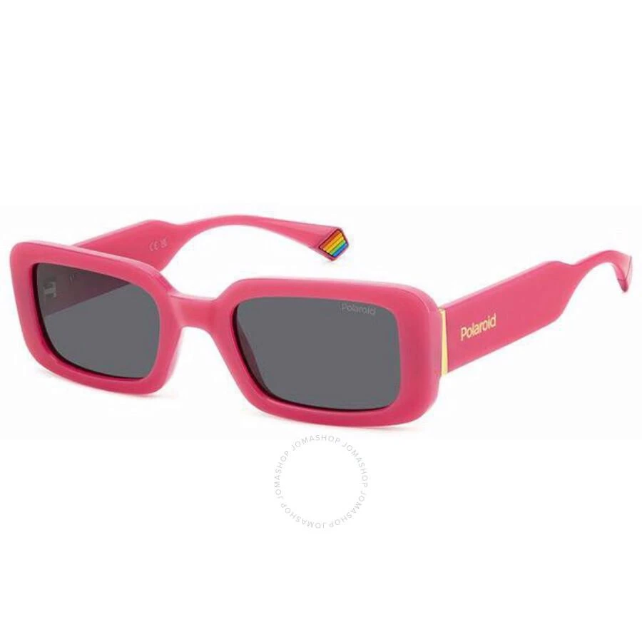Polaroid Polarized Grey Rectangular Ladies Sunglasses PLD 6208/S/X 0MU1/M9 52 1