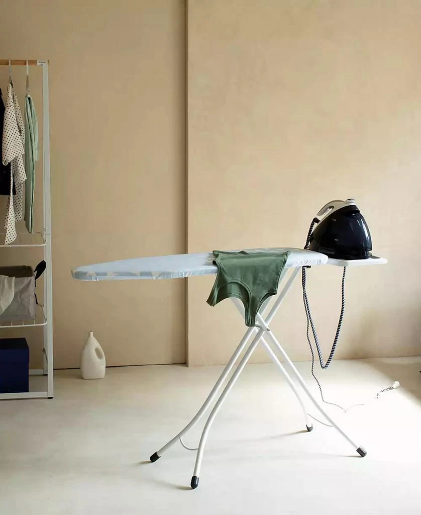 Brabantia Ironing Board B, 49 x 15" 124 x 38 Centimeter - Solid Steam Unit Holder, 1" 25 Millimeter White Frame 4