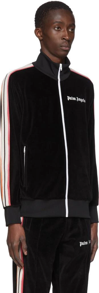 Palm Angels Black Chenille Track Jacket 2