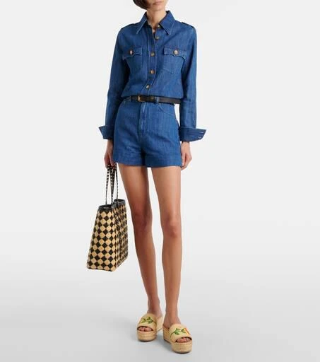 Valentino Bribri 65 raffia espadrille wedges 3