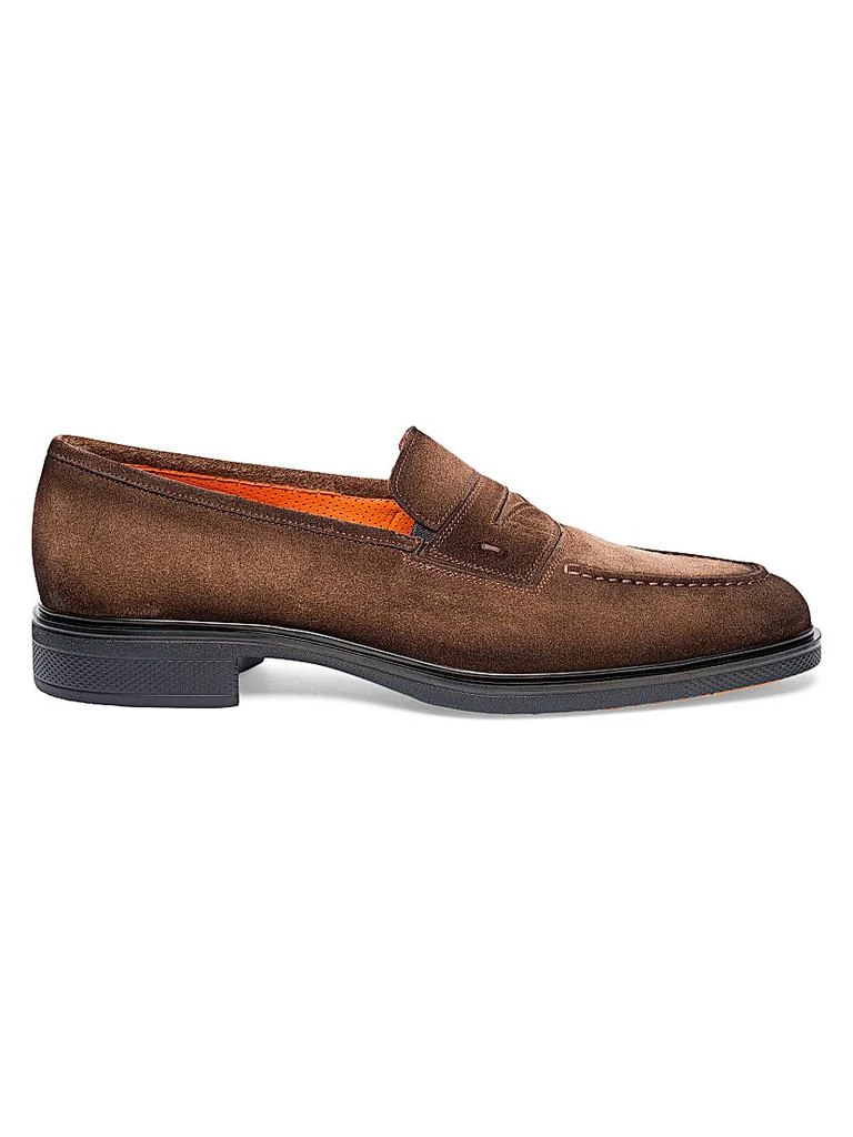Santoni Leather Penny Loafers 1