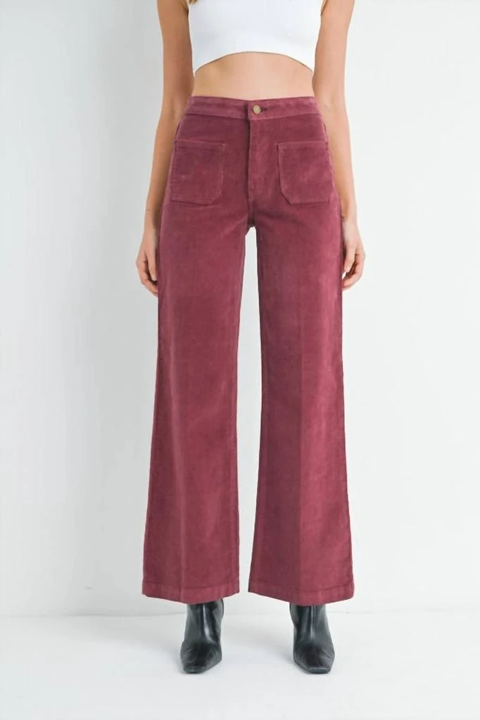 JBD. Jbd. - High Rise Corduroy Wide Leg Pants