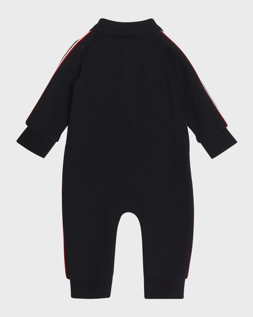Moncler Boy's Logo-Print Polo Romper, Size Newborn-24M 2