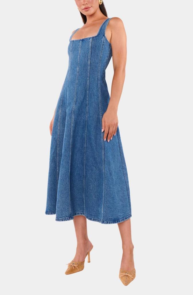 Show Me Your Mumu Show Me Your Mumu - Prim Jean Midi Dress