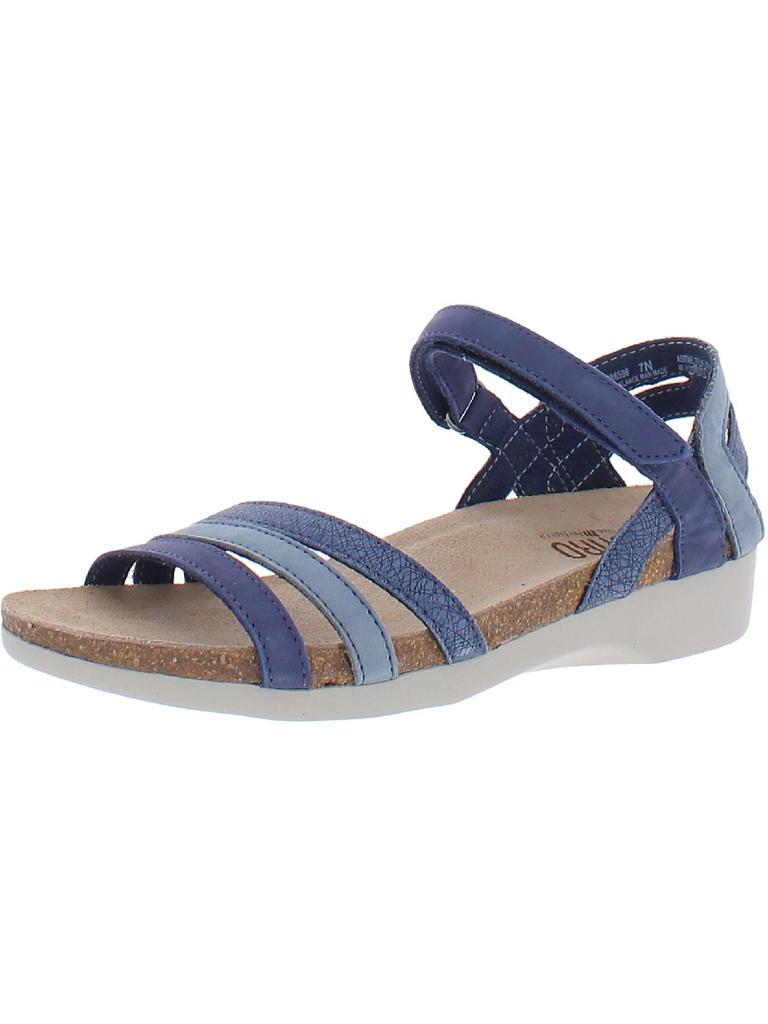 Munro Summer Womens Leather Shimmer Footbed Sandals