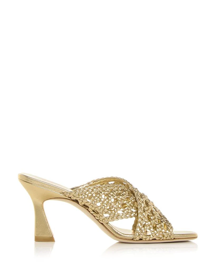 Stuart Weitzman Women's Thea Woven Slide Sandals 2