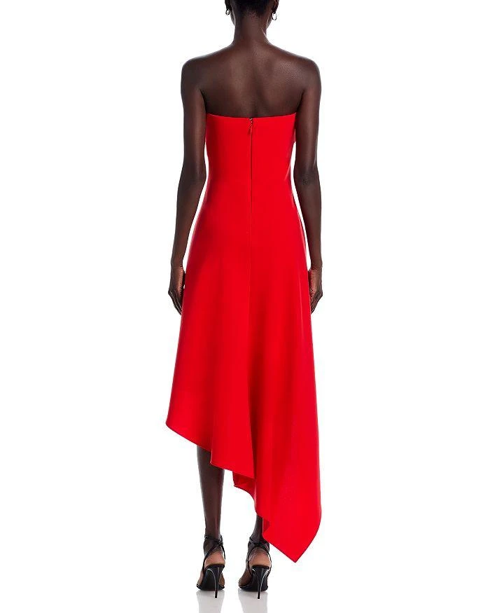 Amsale Strapless Midi Dress 4