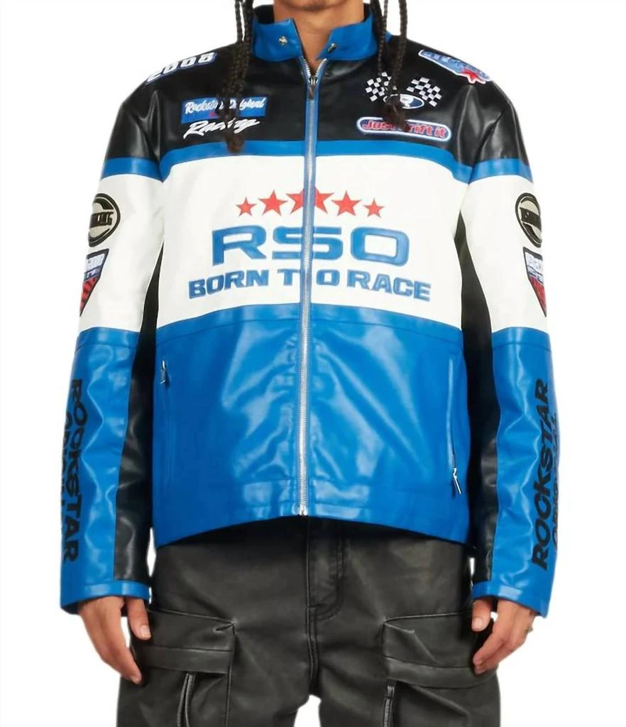 ROCKSTAR ORIGINAL Rockstar Original - Balint Leather Moto Jacket