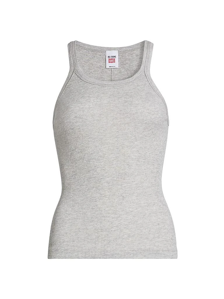 Re/Done Ribbed Cotton-Blend Tank 1