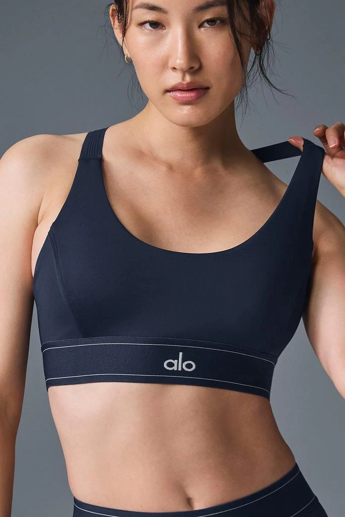 Alo Airlift Suit Up Bra - Navy/Navy 4