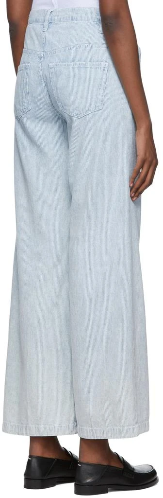 FRAME Blue 'Le Baggy Palazzo' Wide-Leg Jeans 3