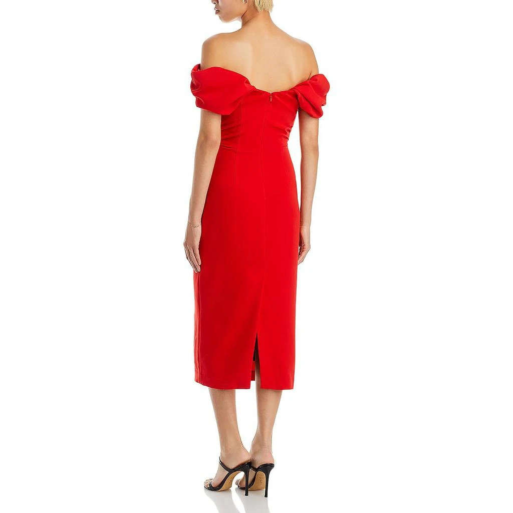 A.L.C. Nora Womens Off-The-Shoulder Special Occasion Midi Dress 2