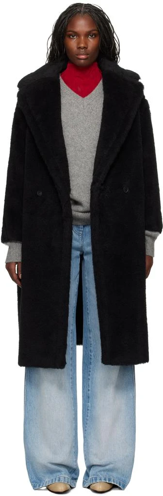 Max Mara Black Tedgirl Coat 1