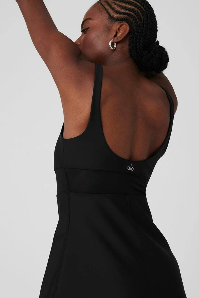 Alo Yoga Airlift Double Trouble Tennis Dress - Black 4