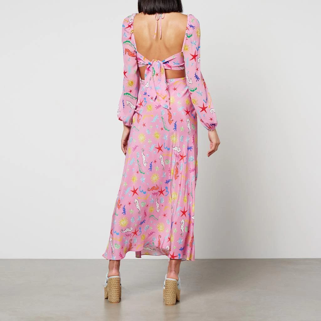 Rixo Rixo Kamilla Printed Silk-Chiffon Midi Dress 2