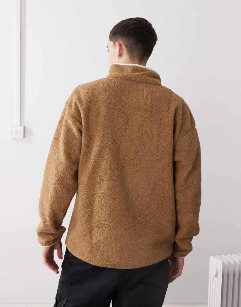 Columbia Columbia Helvetia II half snap fleece in brown 3