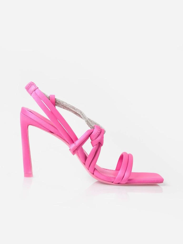 Jonathan Simkhai Women's Cassie Crystal Strappy Heel Sandal In Punch 2