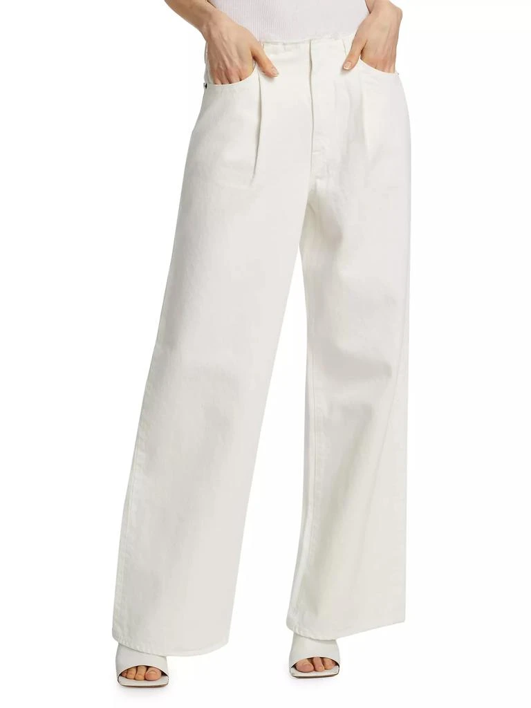 SLVRLAKE Taylor Pleated Wide-Leg Jeans 3