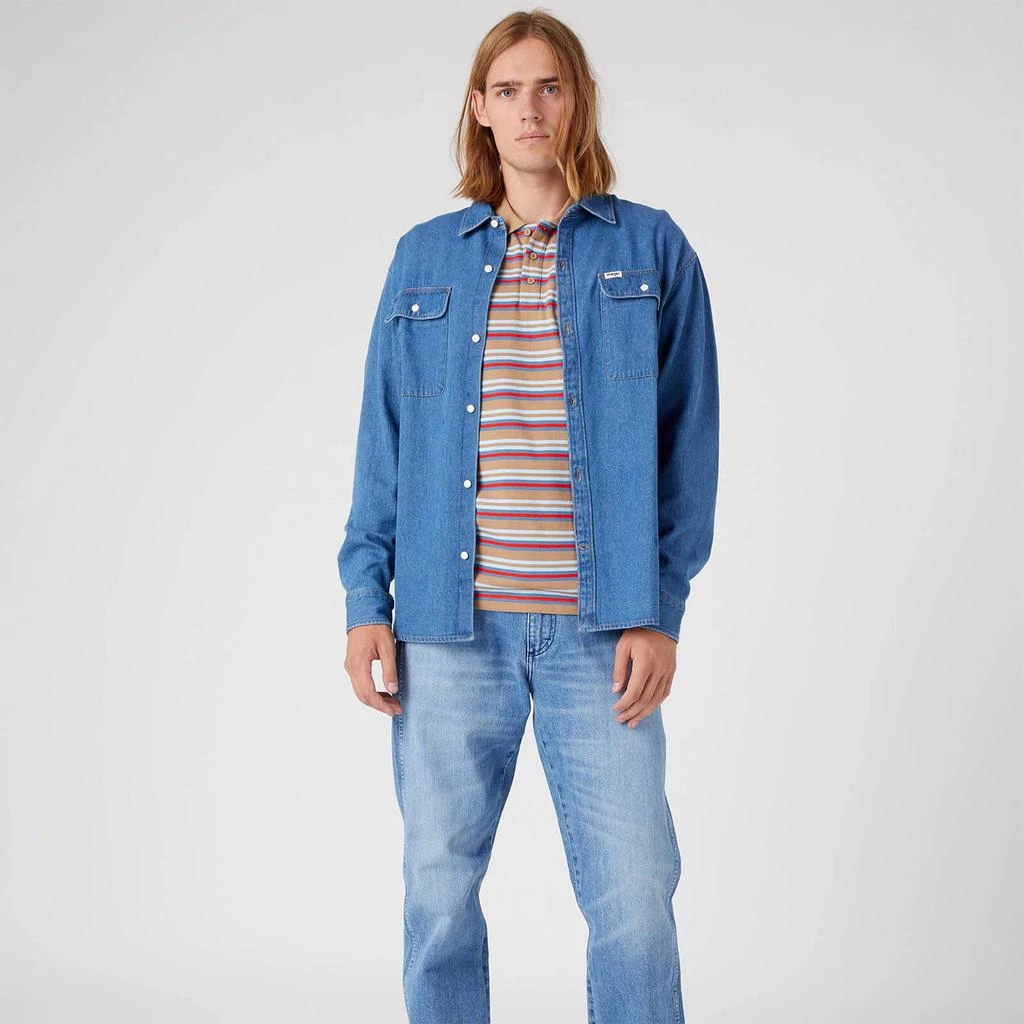 Wrangler Wrangler Relaxed Fit Denim Shirt 4