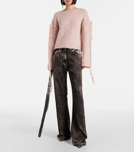 Acne Studios Cropped open knit sweater 2