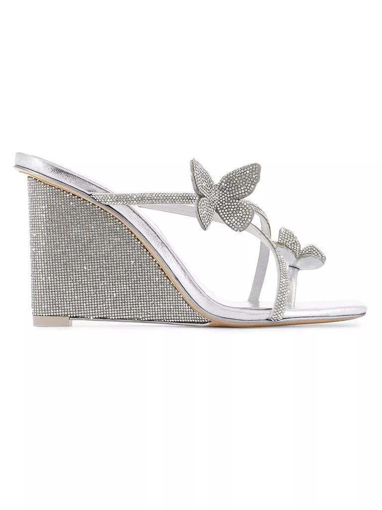 Sophia Webster Vanessa 90MM Crystal Butterfly Wedge Sandals 1
