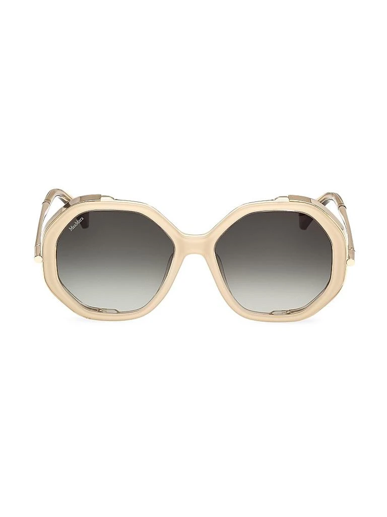 Max Mara Oversized Beige Gradient Shield Sunglasses Max Mara MM 772/S YH8 – Vintage Frames Company main image 3